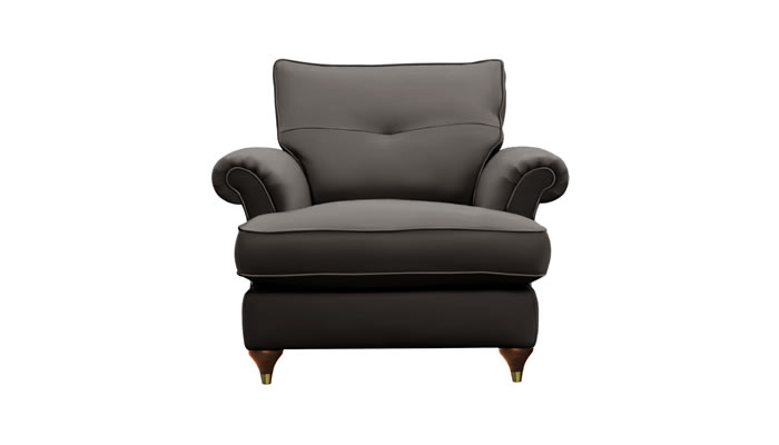 Parker Knoll Arlington Leather Armchair in Black